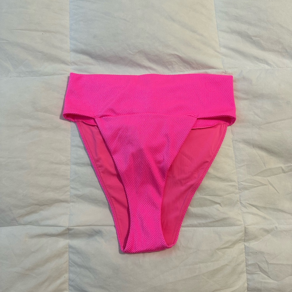 Aerie Pink High-Waisted Bikini Bottom